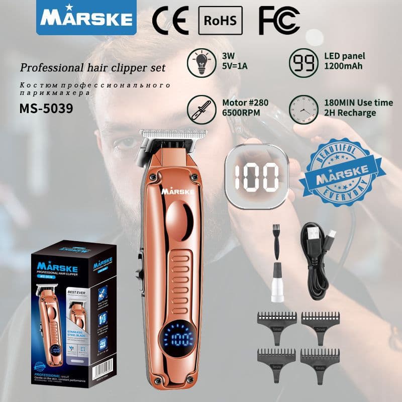 New Cross-border Portable Hair Clipper Electric Hair Trimmer Scissors Professional Barber Clipper