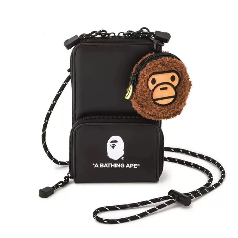 Japan BAPE autumn and winter new magazine bag cross-body bag coin purse card bag men and women trendy brand shoulder mobile phone bag