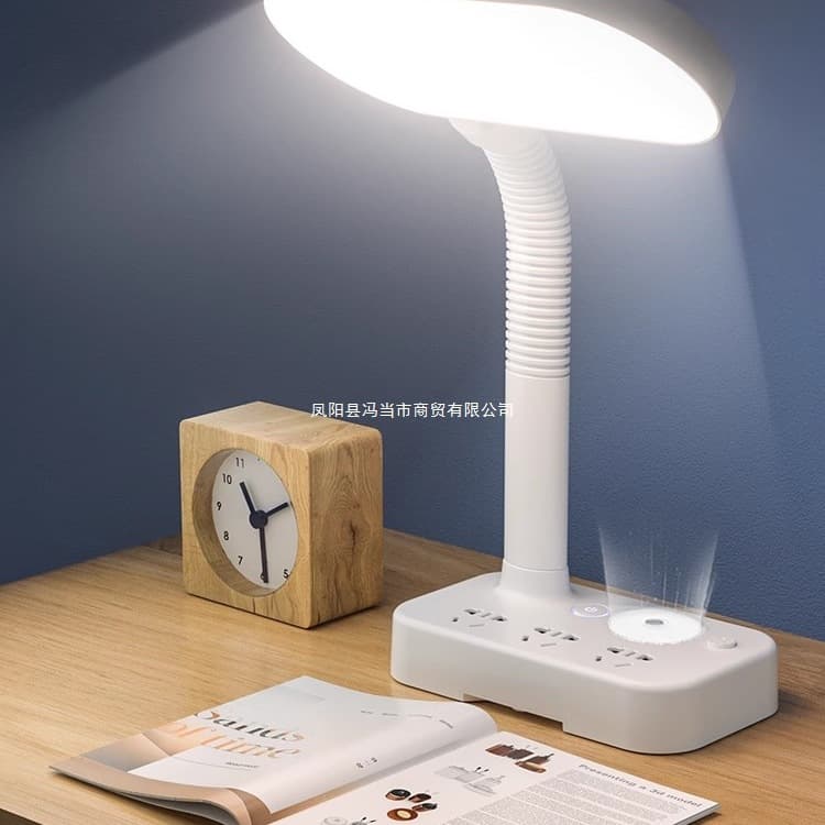 German Desk Lamp Eye-Caring Study Anti-Myopia for College Students, Desk Bedside Lamp with USB Socket