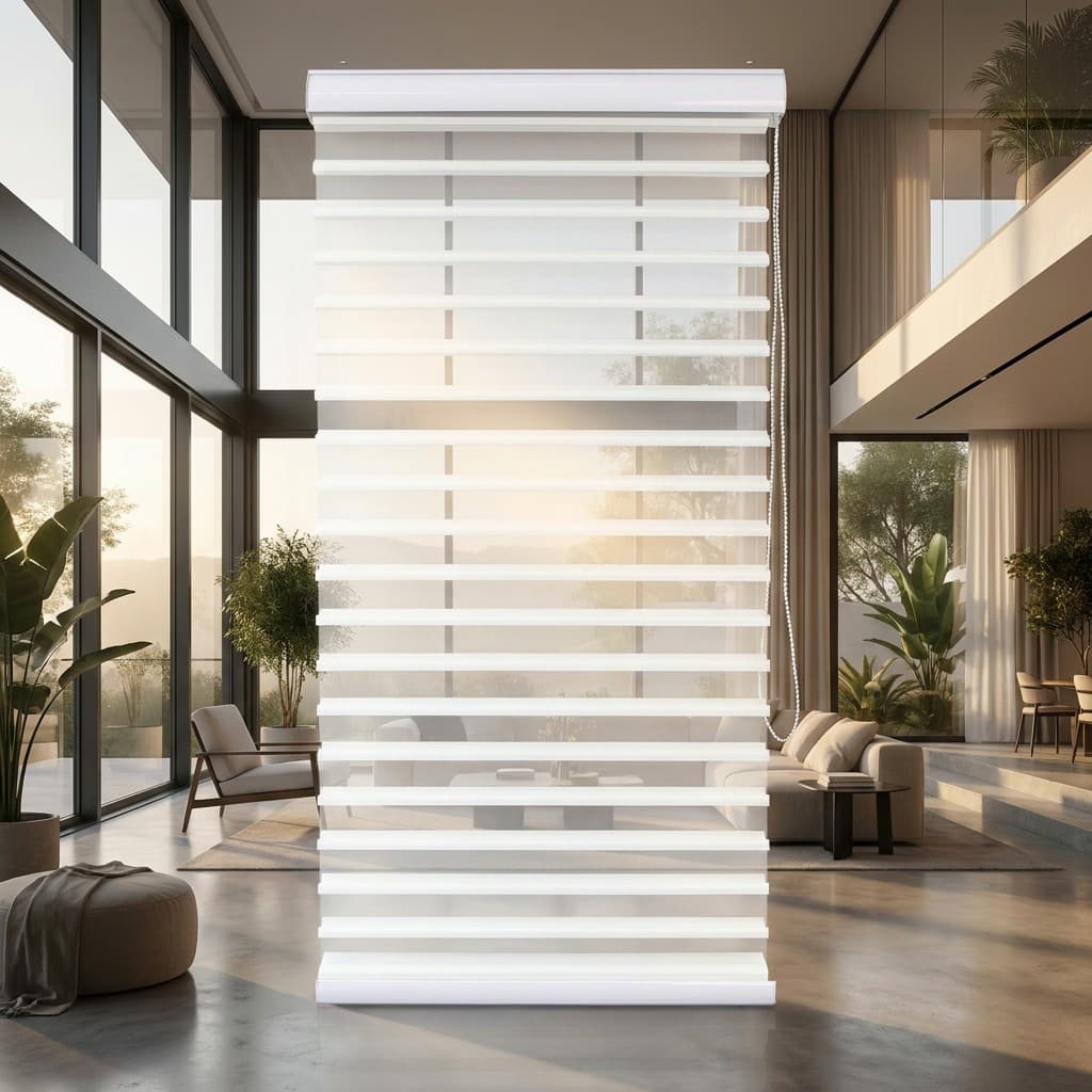 Luxury Shangri-La Blinds Triple Shade Sheer Roller Shades