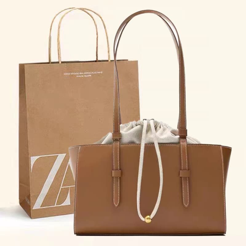 Z Family Bags Women's Bag 2026 New Fashion Versatile White City Style Drawstring Handbag Single Shoulder Crossbody Bag