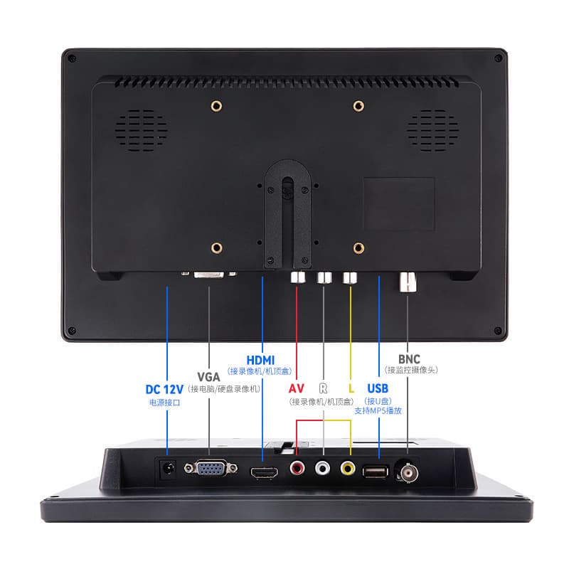Small Display 7 inch 10.1 inch Desktop Home HDMI Portable Mini TV Car Computer VGA HD Screen