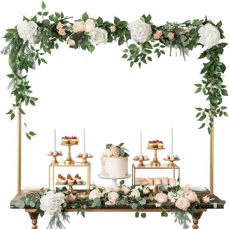 Wholesale wedding props background decoration stand wedding area celebration party balloon arch table stand scene layout