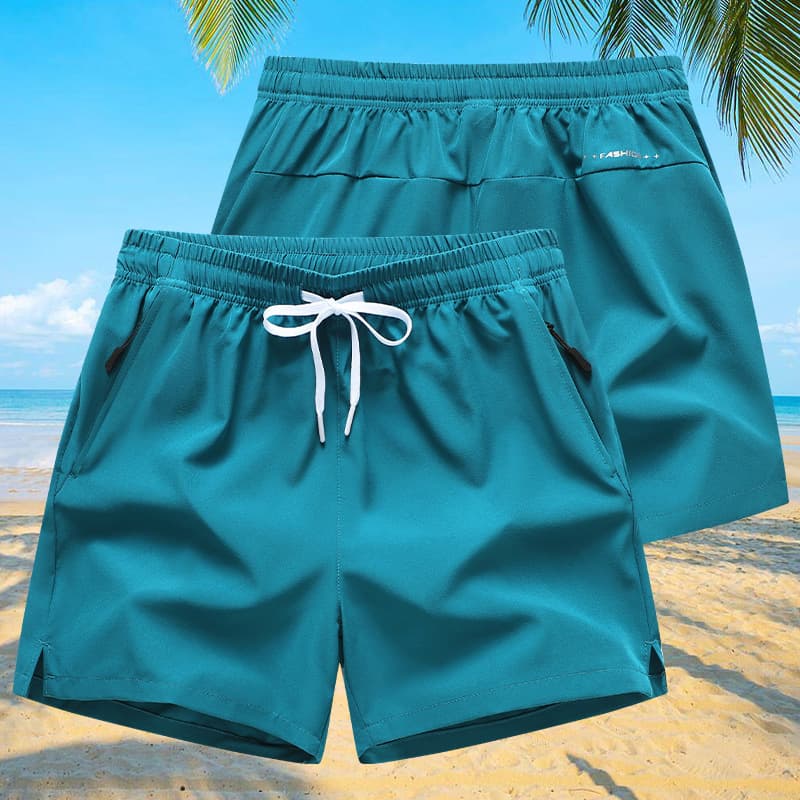 2026 foreign trade ice silk shorts for men and women multi-color three-point pants quick-drying running summer elastic outdoor casual beach pants