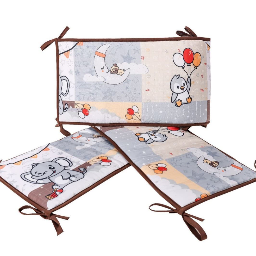 Printed crib bumper, anti-collision crib rail, segmented crib bumper, children's crib bumper, safety and anti-collision