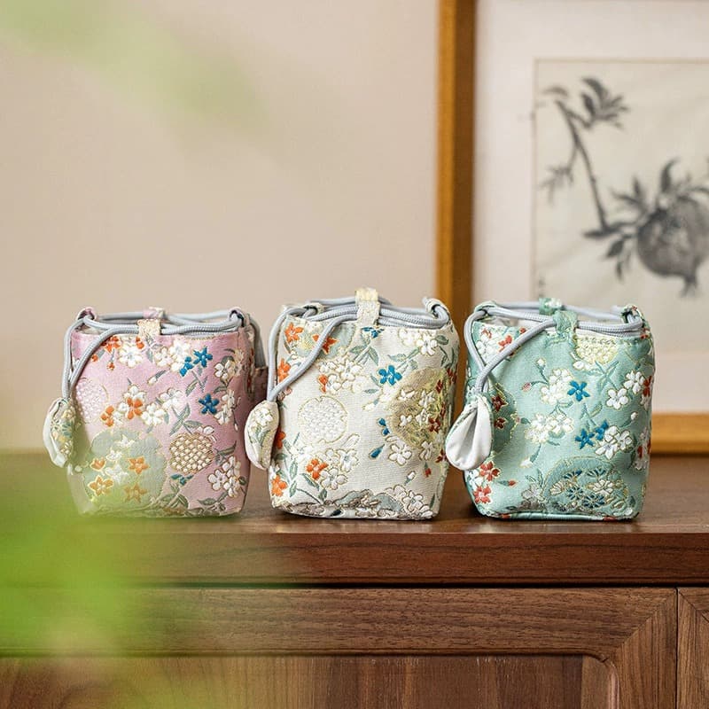 Jewelry Tips Bag Small Cloth Bag Cultural Toy Storage Bag Master Cup Tea Cup Jewelry Jade Walnut Bracelet Storage Bag
