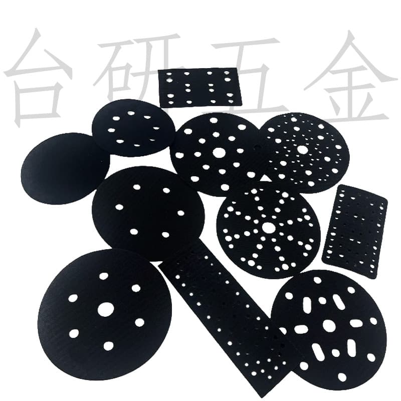5-inch 3mm protective pad, self-adhesive flocked sandpaper, grinding disc buffer protective pad, 6-inch 17-hole 3mm pad (for export).