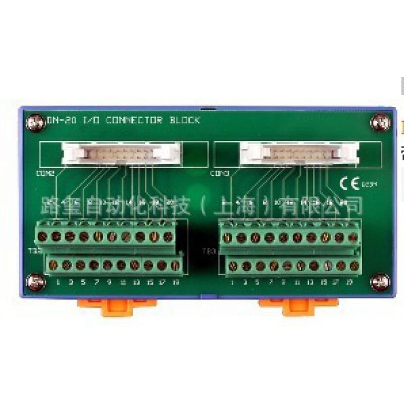 ICP DAS DN-20 Universal Terminal Board with Two 20-pin Connectors, Includes Two CA-2010 Cables
