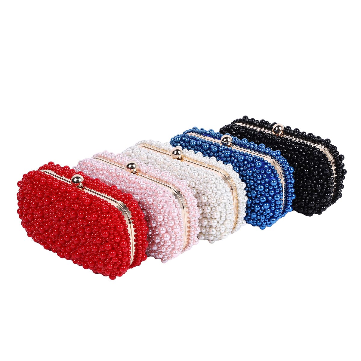 Pearl Bead Embroidered Evening Bag, New Fashion Dress Evening Bag, Elegant Cheongsam Clutch Bag, Fashionable Elegant and Accessible Luxury