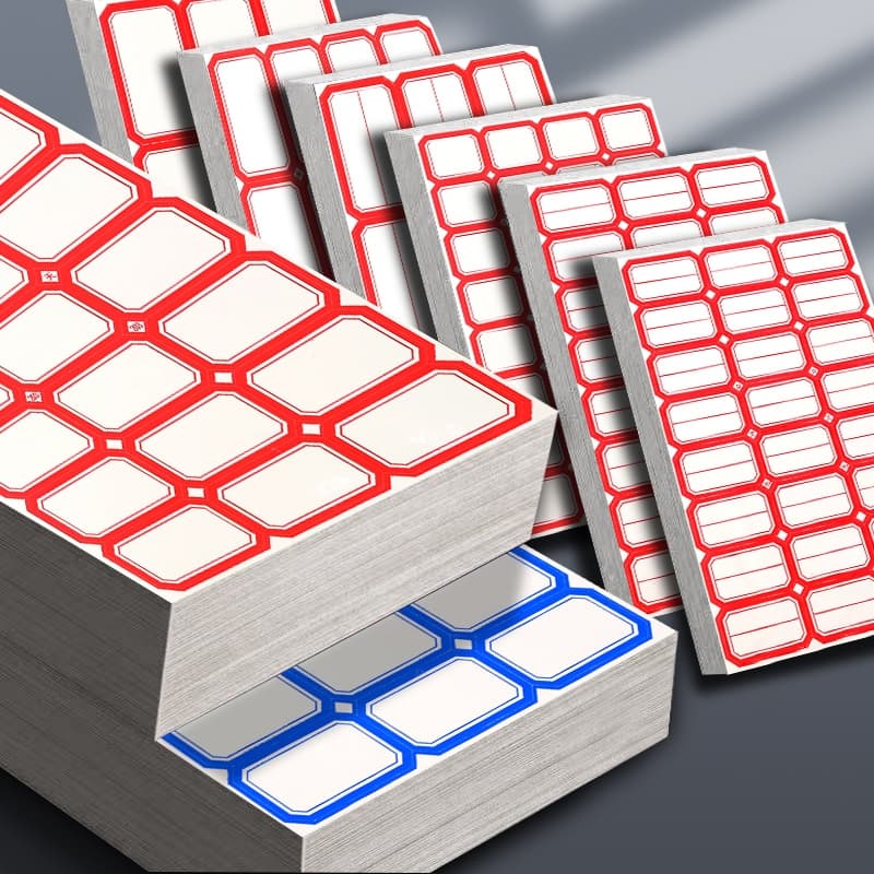 Office self-adhesive label paper, removable paper tags, handwritten pricing labels, name tags, and blank classification stickers