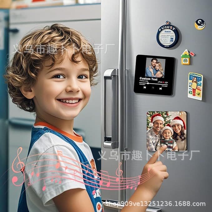 Kids Music Fridge Magnet Acrylic Player Creative Holiday Gift Music Box Fridge Magnet Wholesale