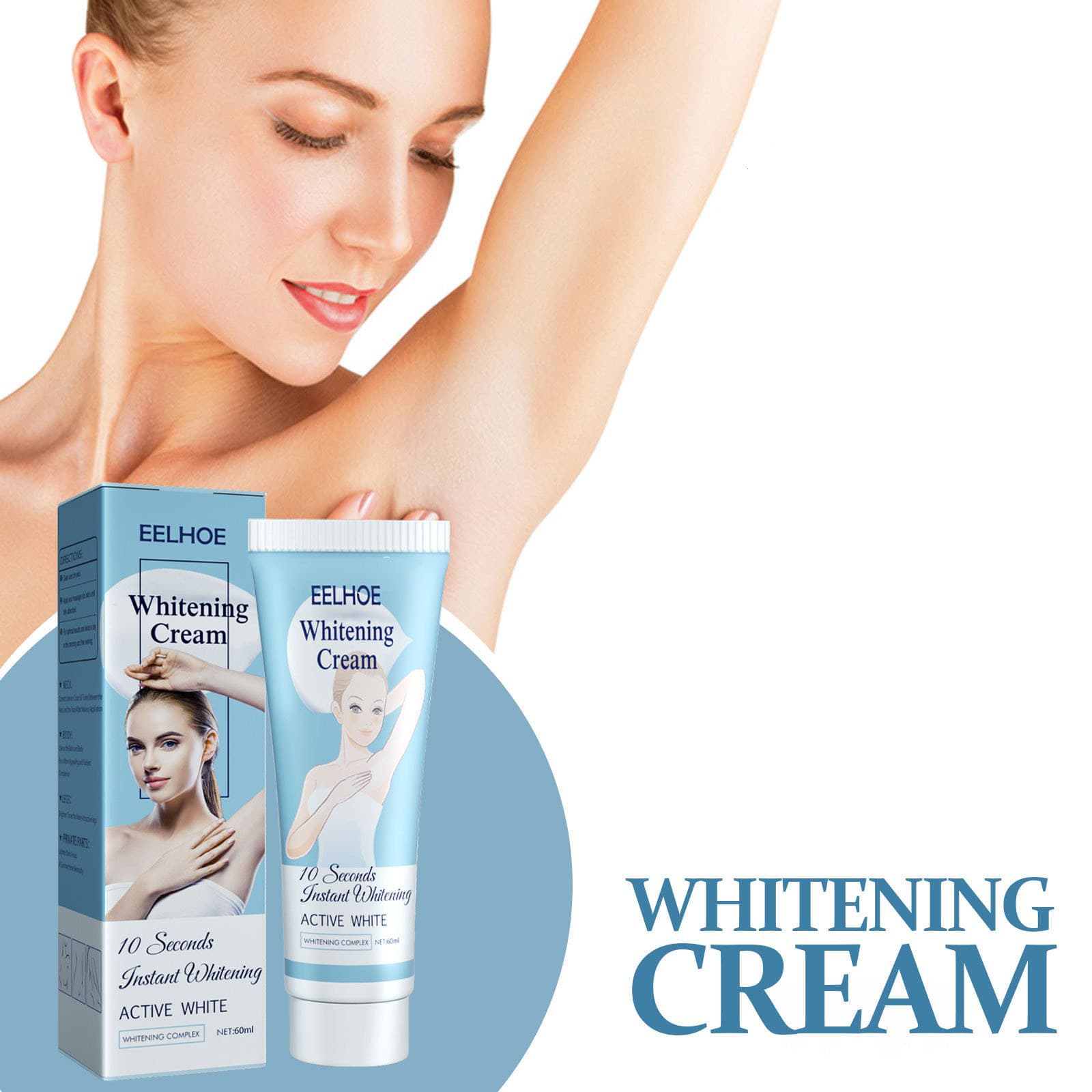 EELHOE underarm care cream, skin cream, body lotion, concealer, underarm cream, moisturizing, hydrating and nourishing