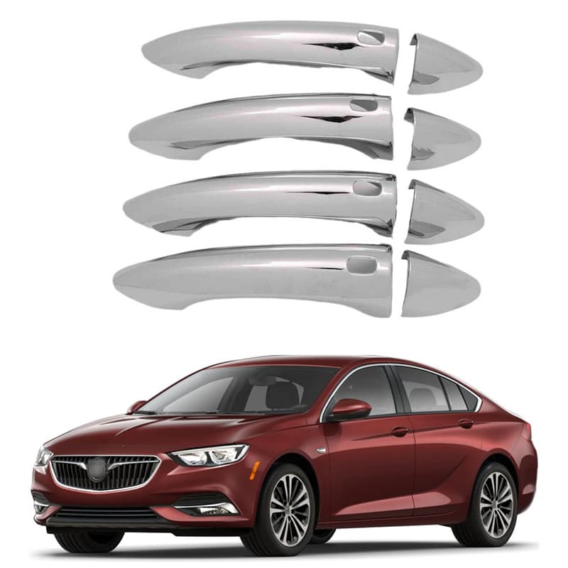 Carbon Fiber Pattern Door Exterior Handle Bowl Lock for Buick Regal 15-21 Models Decorative Car Door Handle Bowl Snap-On