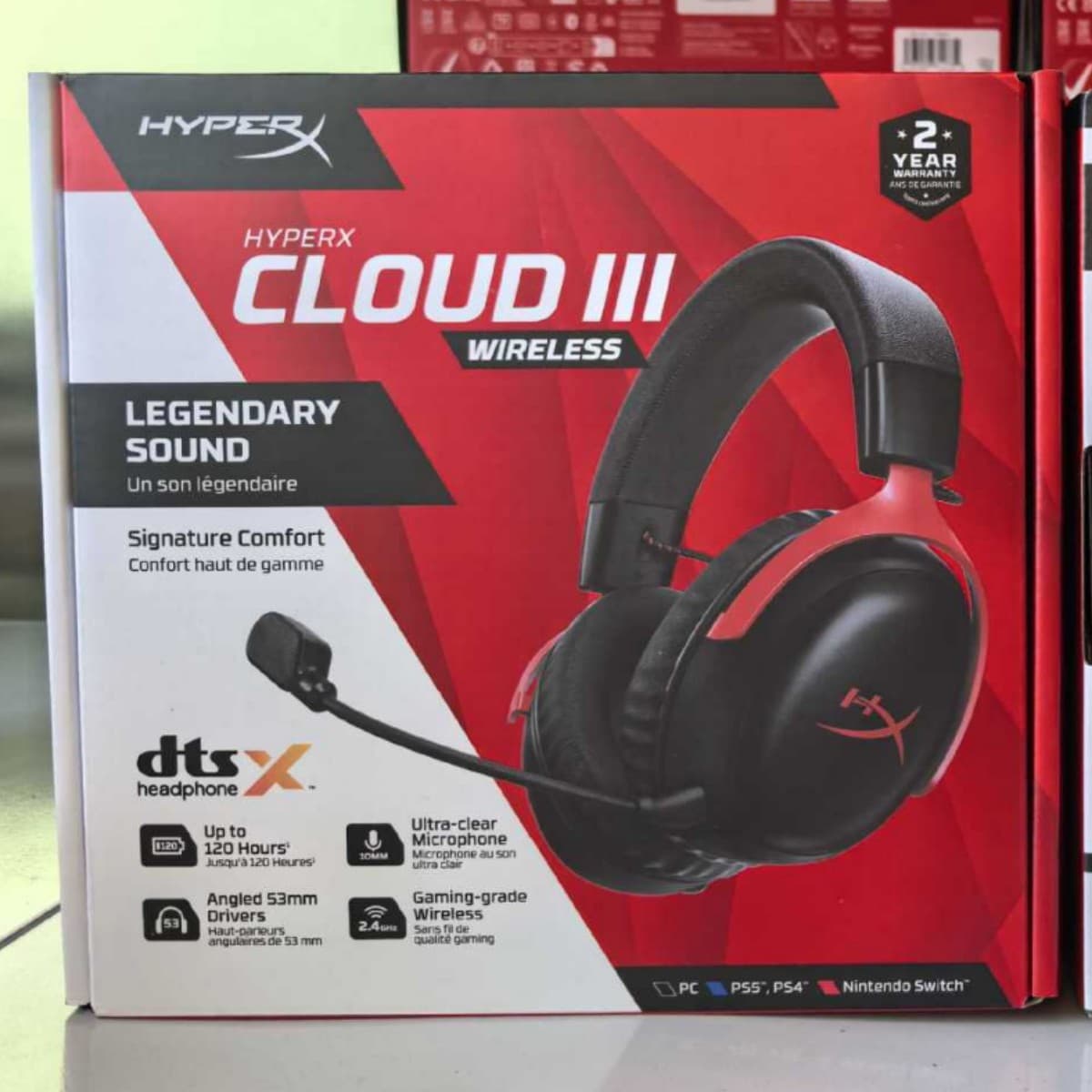 HyperX Cloud III Wireless Gaming Headset USB Compatible