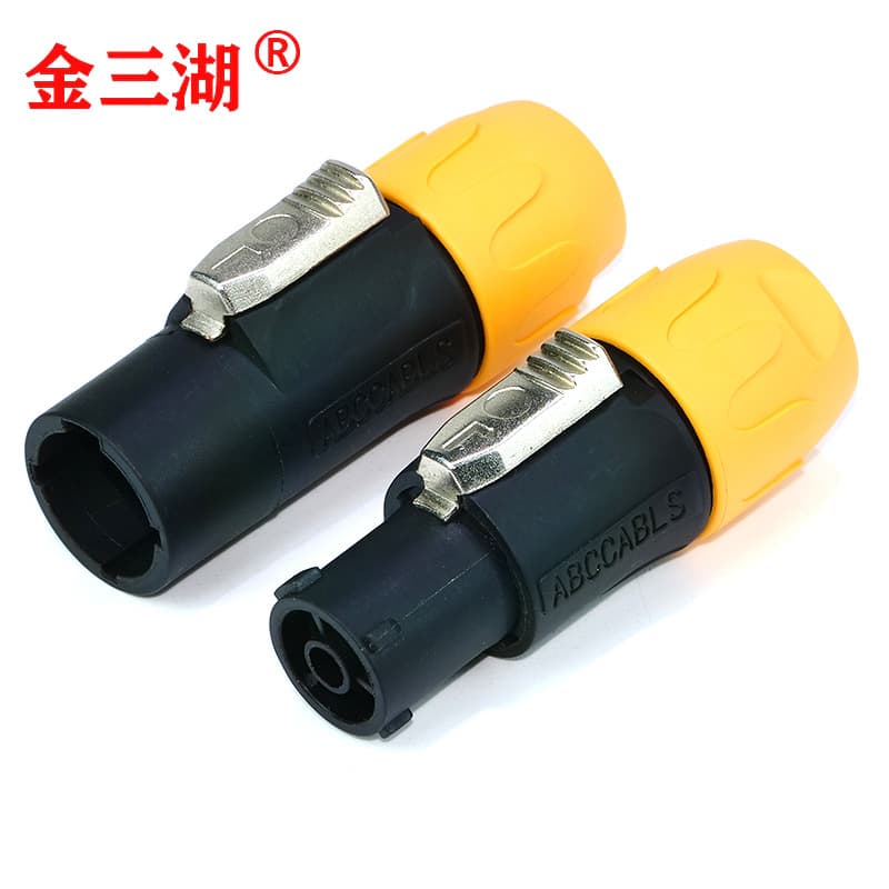 Industrial control audio box LED large screen lighting 3-core aviation outdoor waterproof power plug XLR socket