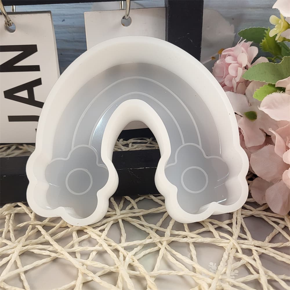 Z0107 Rainbow Aroma Diffuser Mold Crystal Epoxy Silicone Mold DIY Decorative Silicone Mold
