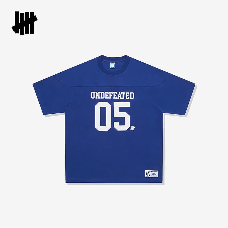 High version UNDEFEATED five-stripe official summer American sport 05 drop-shoulder loose short-sleeve T-shirt in stock