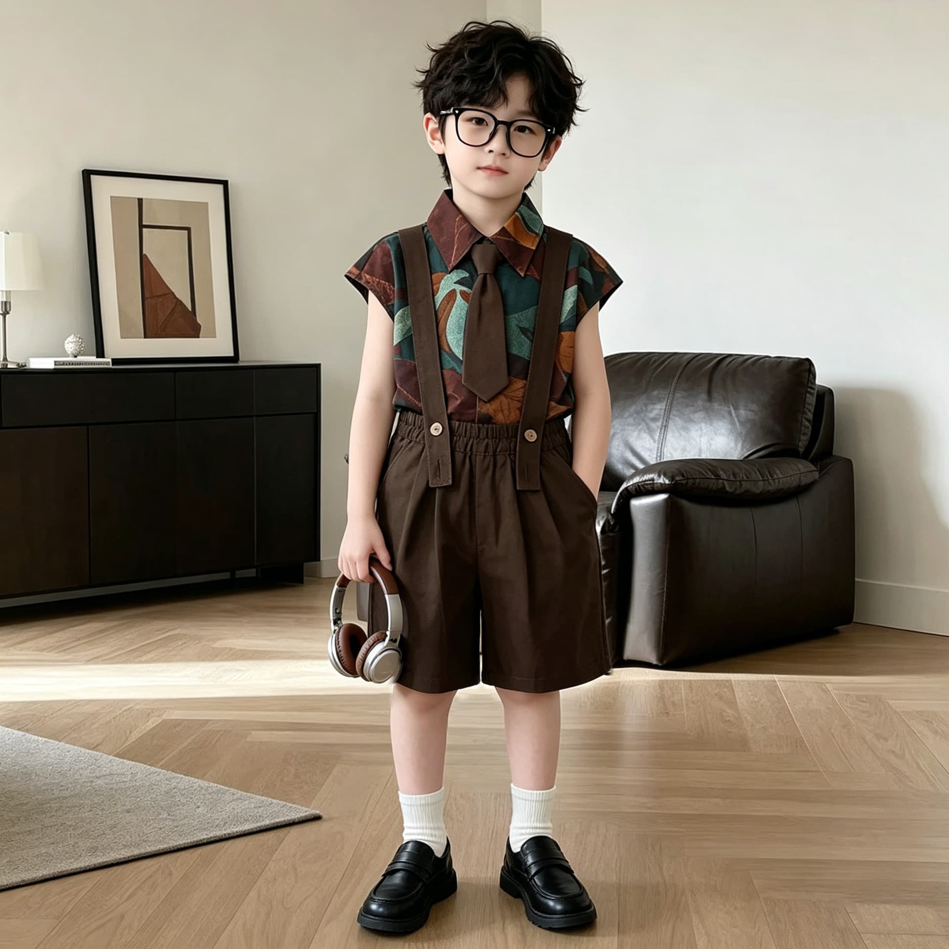 Boys and Girls Outfit Set 2026 New Stylish Children's Summer Clothing Fashionable Baby Overalls Set Baby Birthday Outfit