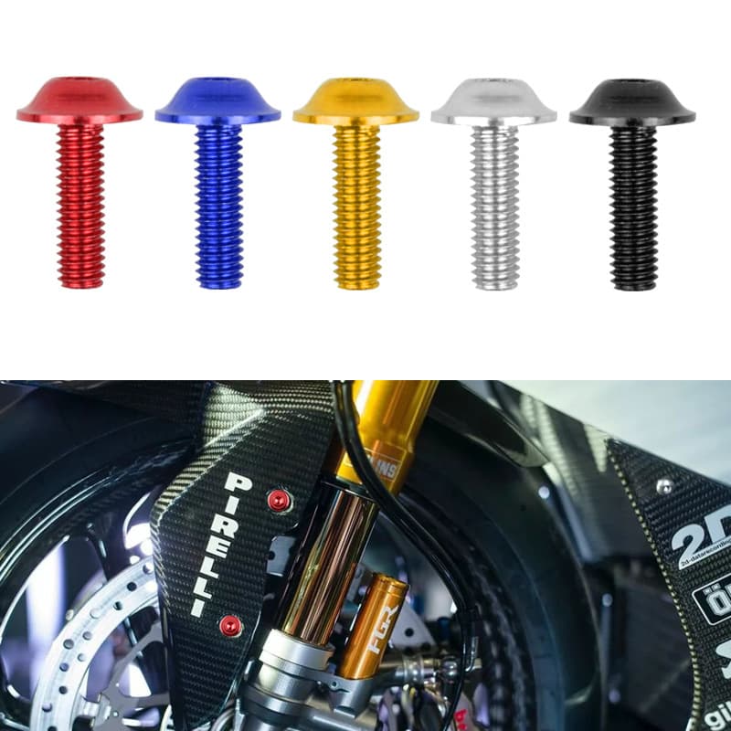 Motorcycle Electric Vehicle Windshield Screws Accessories Windshield Screw Fixing Decorative Colored Screws