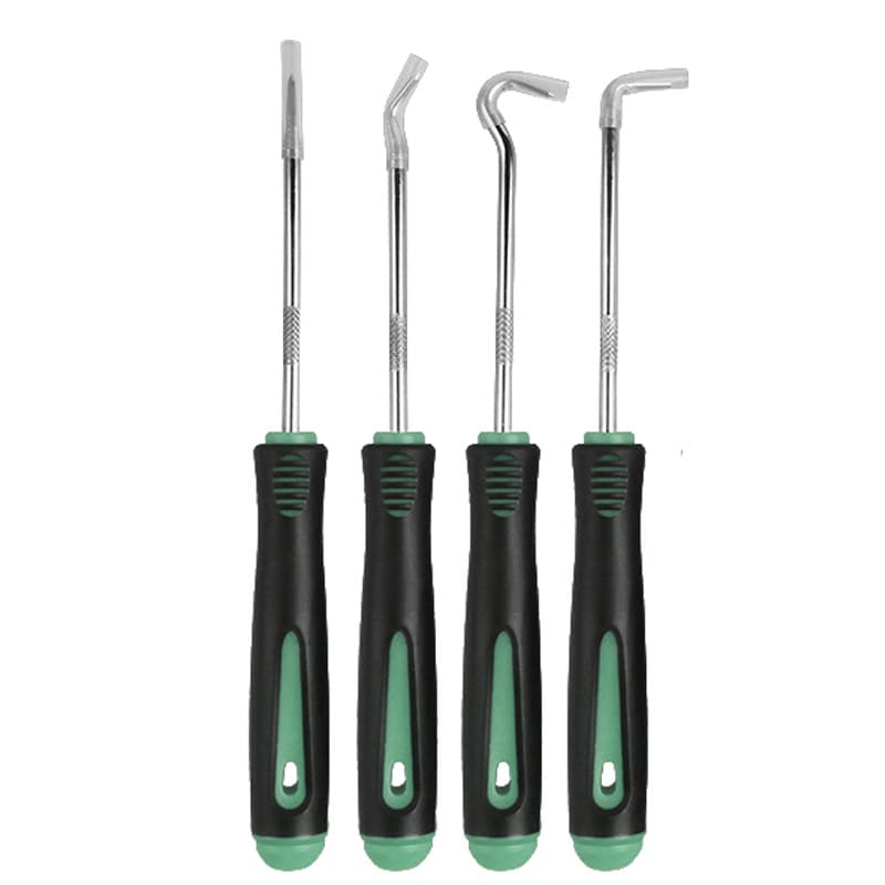 Oil Seal Remover 4/8-Piece Set Blister Pack, Extended Length Oil Seal Puller for Removing Seals, O-Rings, Drum Gaskets, Hooks