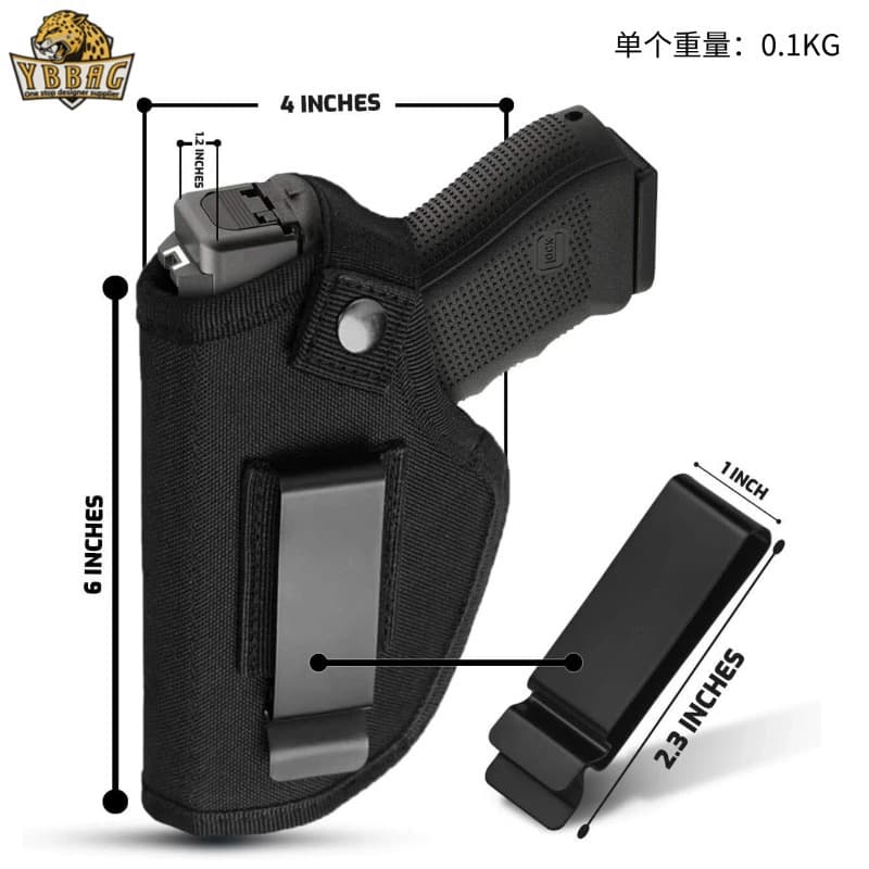 Yuebao Cross-Border Tactical Nylon Waist Bag, Universal Left and Right Hand Quick-Draw Holster, Concealed Outdoor Durable Pistol Holster, In Stock