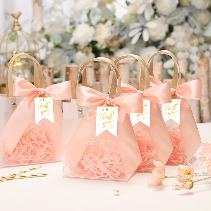 Junran Gift Bag Small Large Birthday Gift Transparent Handheld Box Lipstick Packaging Gift