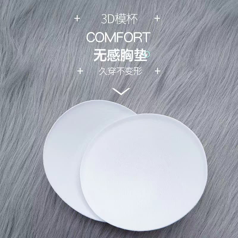 Round bra pads triangular bra pads seamless breathable thin cups yoga wear bra pads inserts lingerie sponge cups