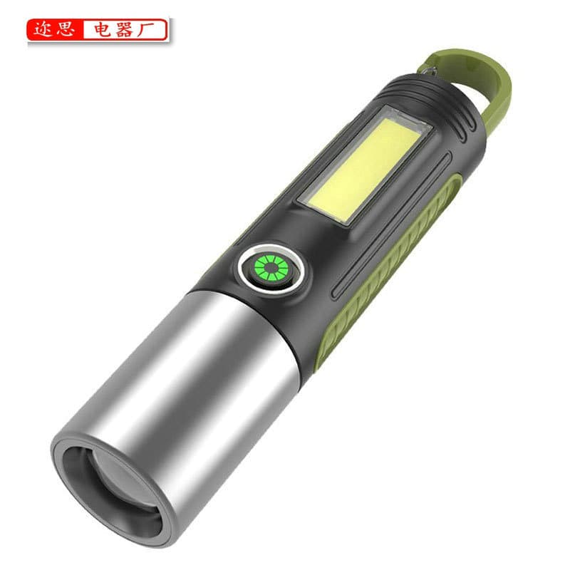 White Laser High-Power Flashlight Outdoor Multi-Function Camping Light Super Bright Long-Range Flashlight Focusable LED Light