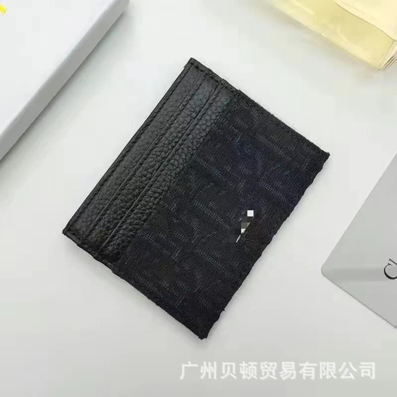 Dropshipping European and American Style Lychee Pattern Leather Card Holder D Jacquard Card Case Women's Universal Ultra-Thin Men's ID Wallet Integrated
