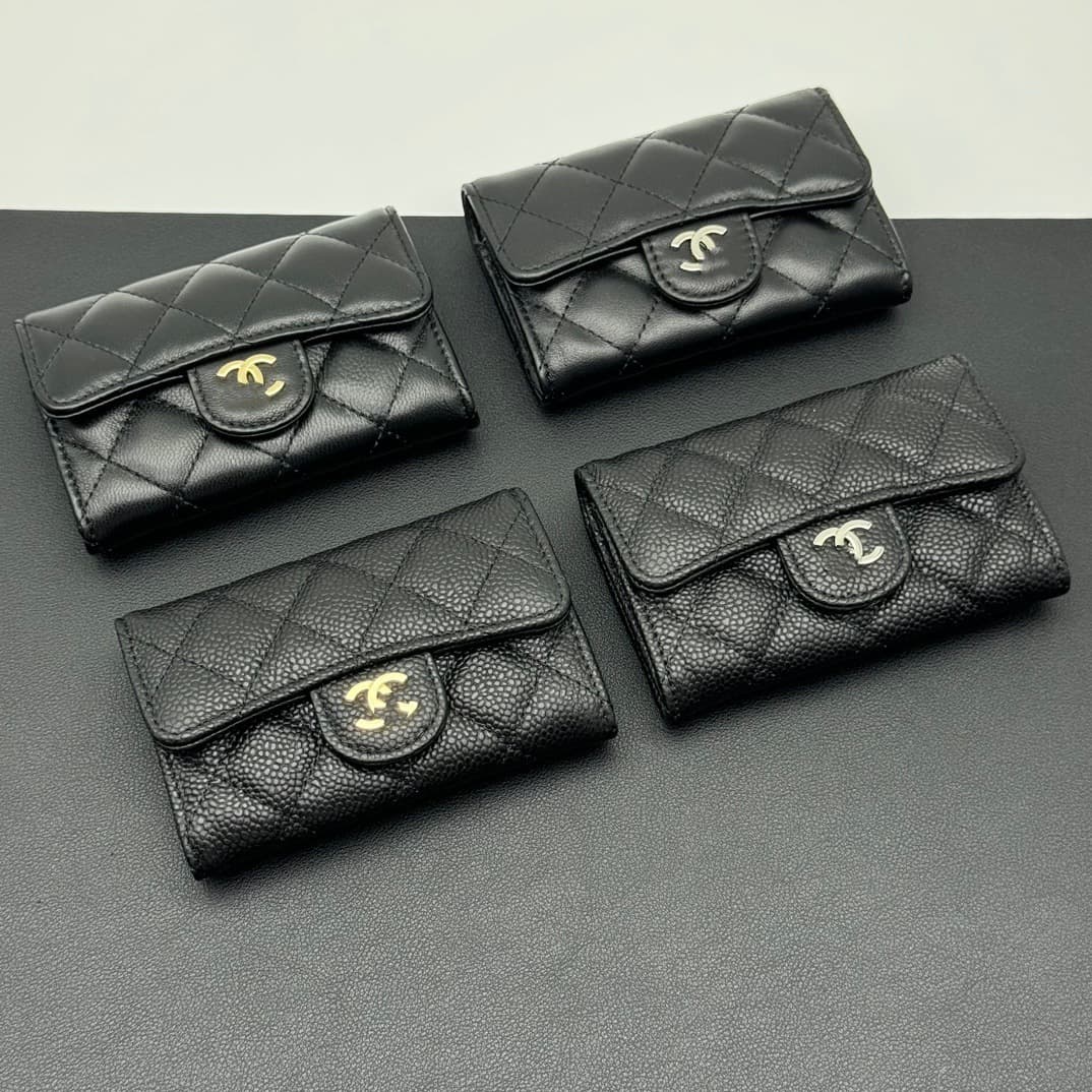 Luxury New Quilted Stitching Chanel-Style Flap Wallet for Women, Versatile Premium Phone Coin Purse with Box