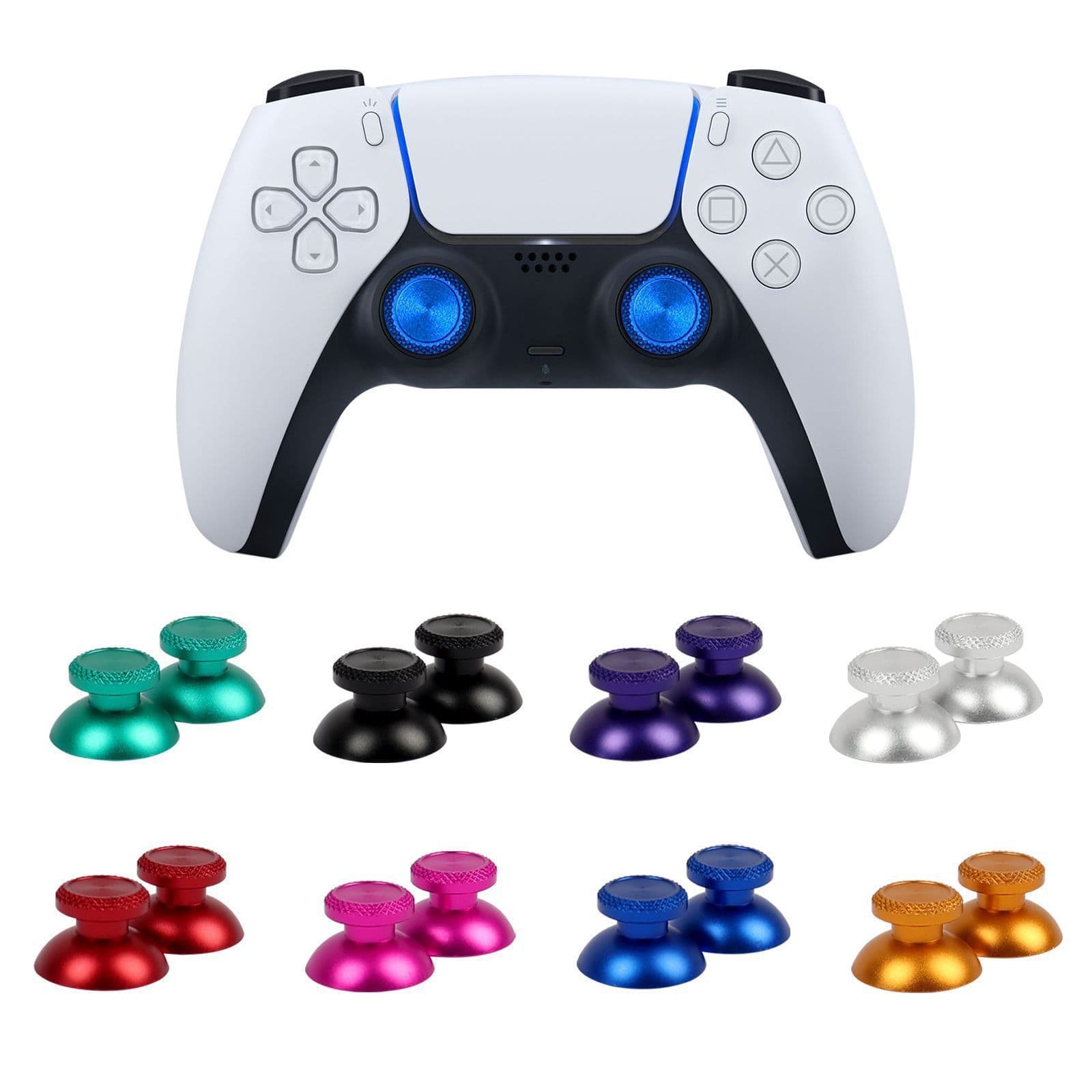 Metal Thumbstick Cap for PS5 Controller, 3D Joystick Aluminum Alloy Cap, PS5 Directional Joystick Button