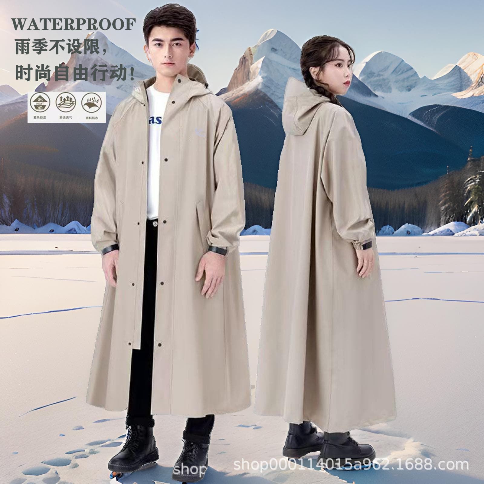 Thickened Full-Body Motorcycle Raincoat Electric Bike Rainproof Cover for Electric Vehicles And Bicycles Integrated Design