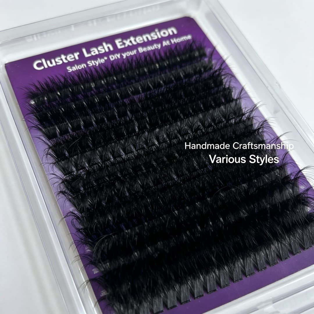 24-Hour Shipping EU/US Cross-Border Self-Lash Extensions Bulk 8D 24mm Thick DIY Segment Lashes