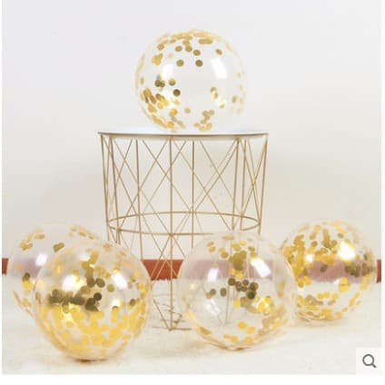 12-inch transparent sequin balloons, colorful confetti balloons, confetti balloons, wedding party decorations