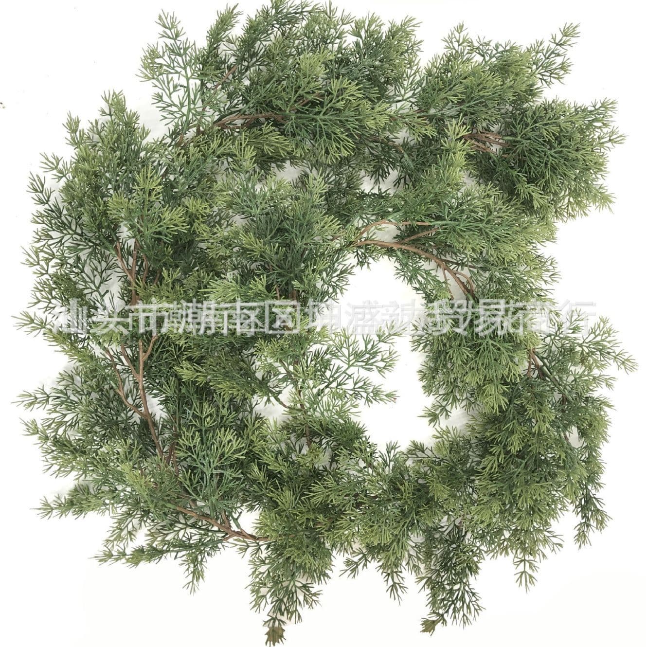 Simulated rattan dragon cypress pine rattan dog tail rattan pine cypress rattan wall hanging shopping mall exhibition store plant wall photography prop rattan