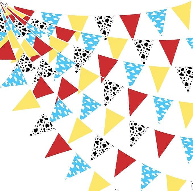 Toy Story Party Pennant Birthday Layout Flag Banner Festival Background Decorative Supplies Venue Layout