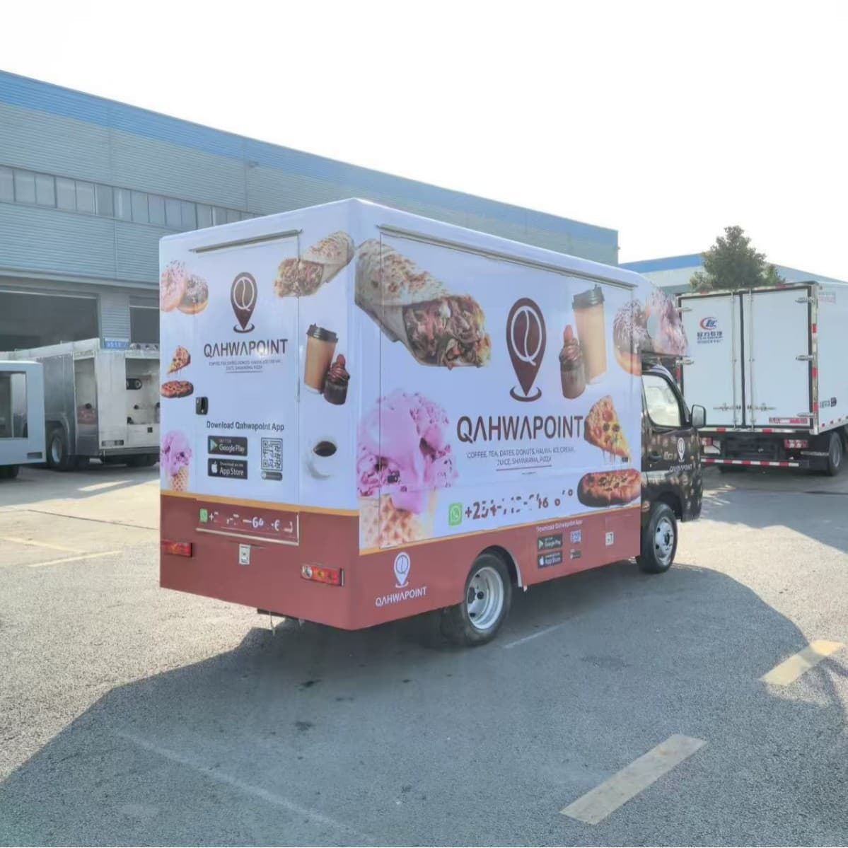 Mobile beer and coffee trucks, barbecue and fast food vehicles, commercial snack cars, with financing support for road use.