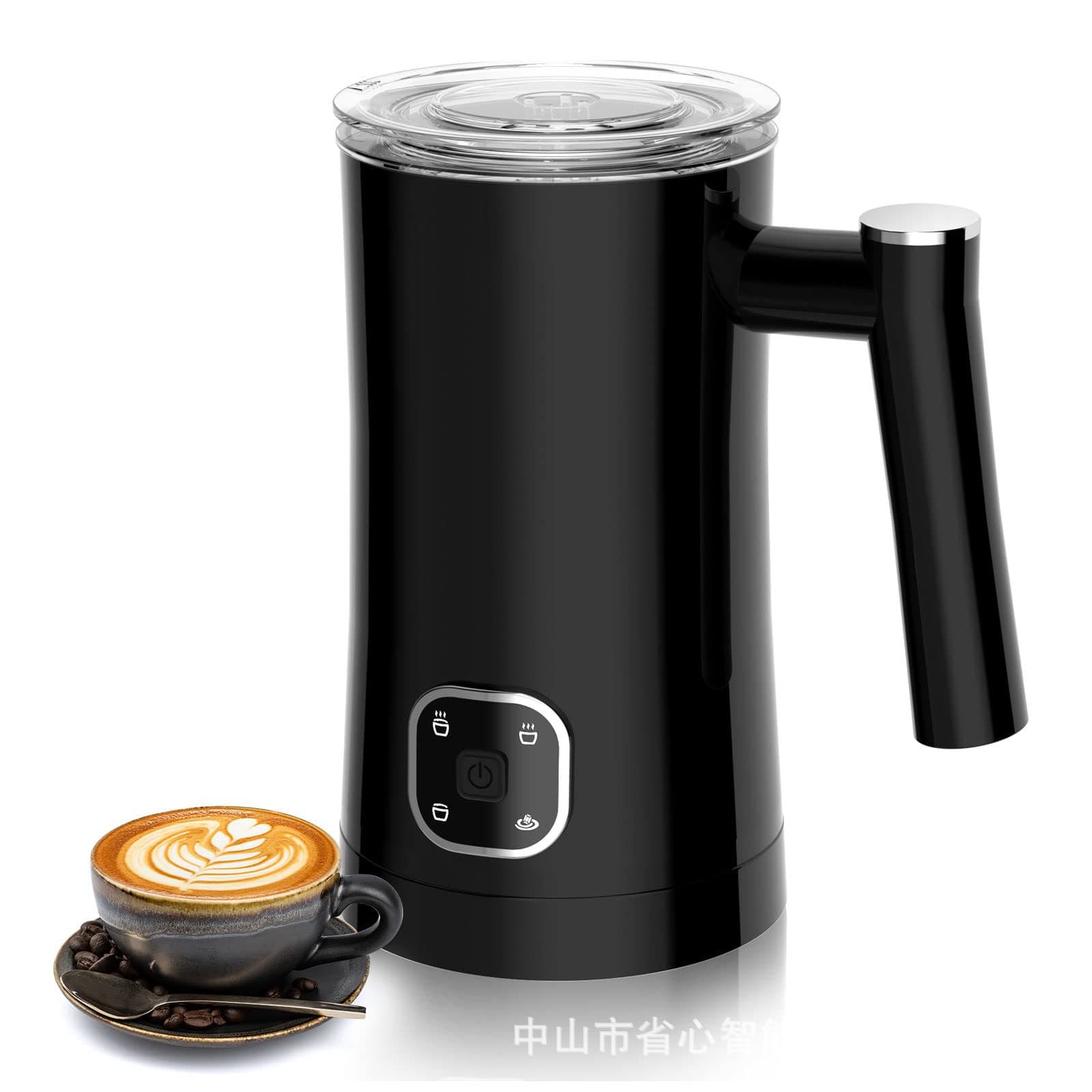 Milk Frother, Electric Automatic Cold and Hot Milk Heater and Frother for Cross-border Home Use