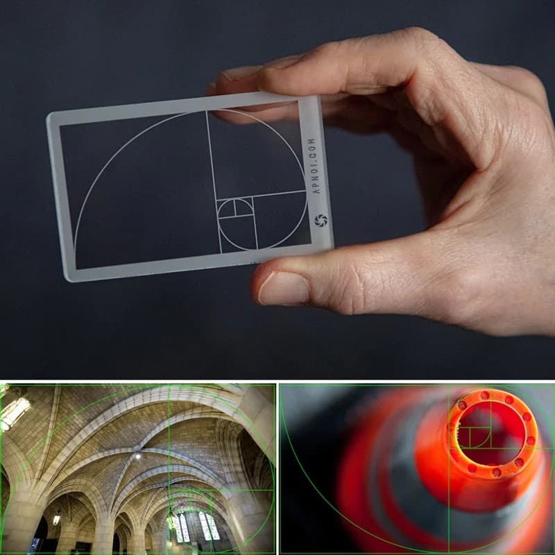Amazon golden ratio viewfinder composition tool, Fibonacci Composition View Finder