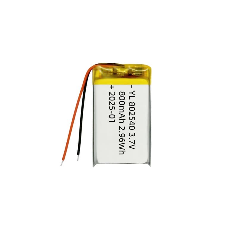 In Stock 802540 Polymer Lithium Battery Digital Electronics Soft Pack Li-ion 3.7V 800mAh Rechargeable Battery