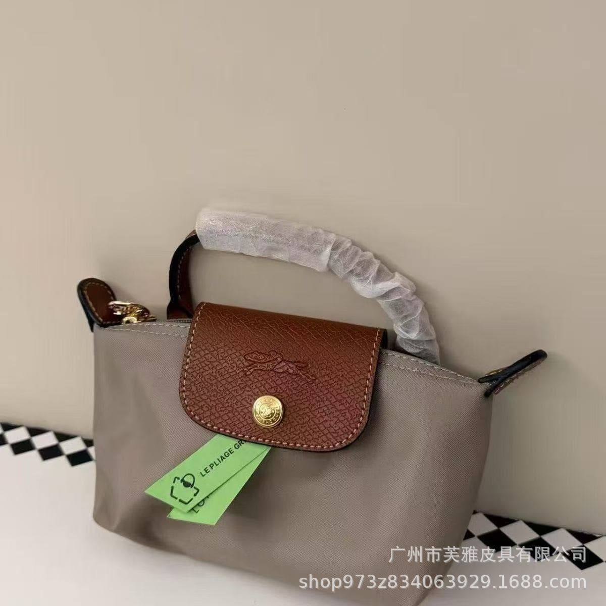 Cross-border Vintage Mini Nylon Handbag, Longchamp Small Lightweight Dumpling Bag with Shoulder Strap