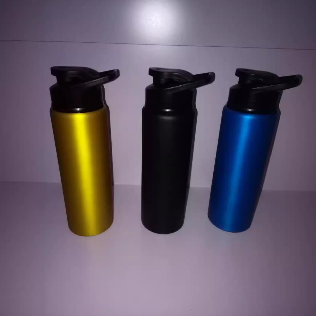 Bicycle Outdoor Sports Water Bottle Aluminum Alloy Cycling Gear Mountain Bike Cup Printable Portable