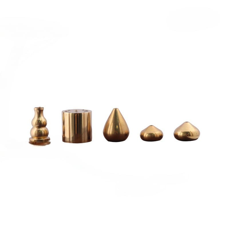 Brass Multi-Hole Incense Holder, Three-Hole Nine-Hole Copper Gourd Incense Burner, Portable Incense Stick and Coil Holder, Brass Incense Base