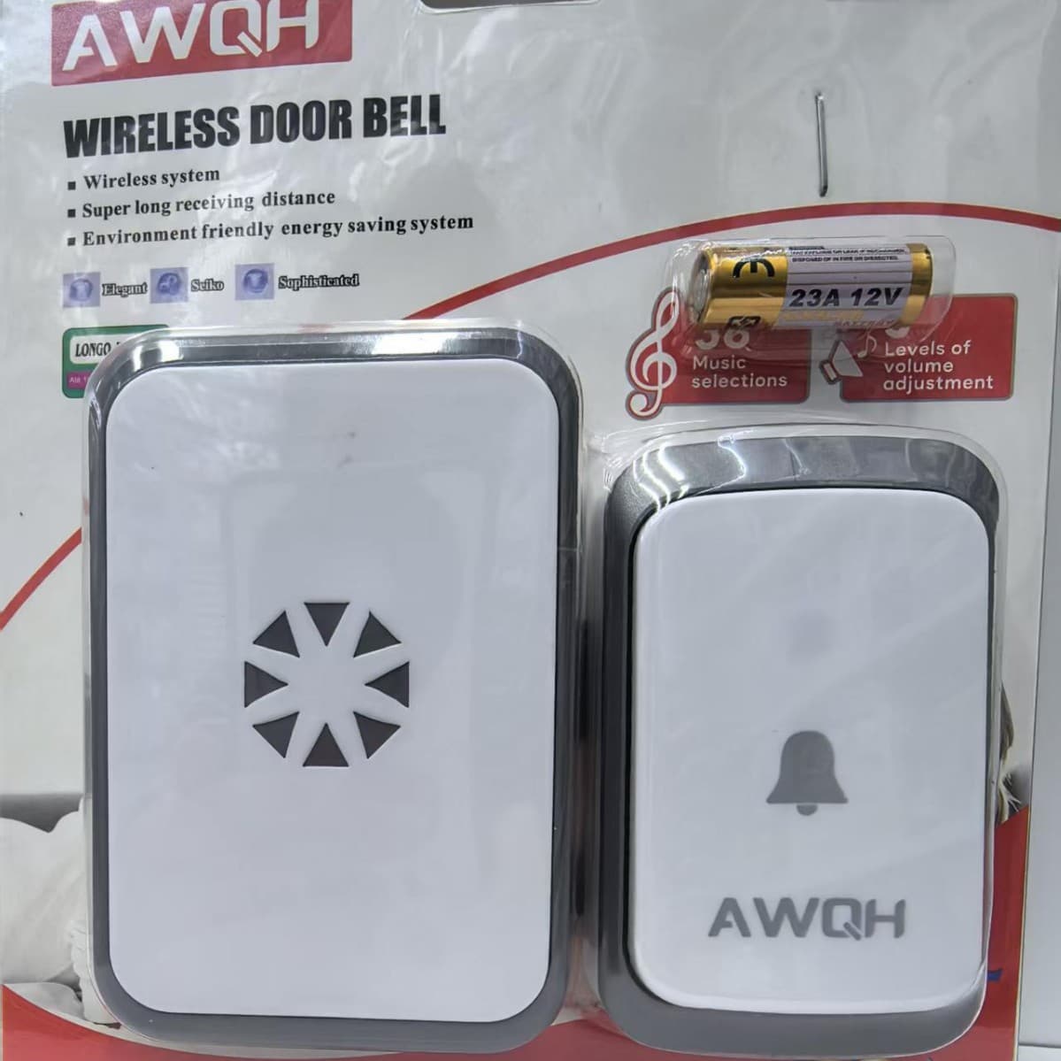 Doorbell wireless home long-distance remote control elderly pager sos battery model no wiring no plug-in free sticker