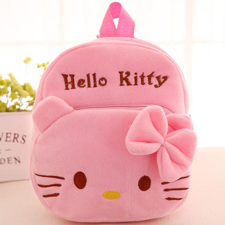 New children's cartoon plush bags, baby girls' kindergarten backpacks, plush toys, small backpacks, wholesale from manufacturers.