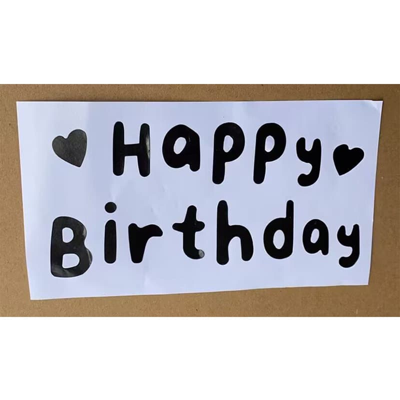 Balloon Stickers Aluminum Foil Ball Bubbles Ball Decoration Stickers Happy Birthday Balloon Accessories Birthday Atmosphere Decoration