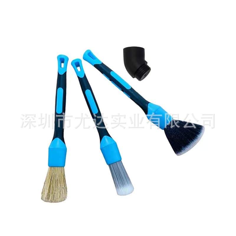 New Car Air Conditioning Brush 3-Piece Set Car Wash Brush Tool Washing Detail Gap Brush Tire Cleaning Brush