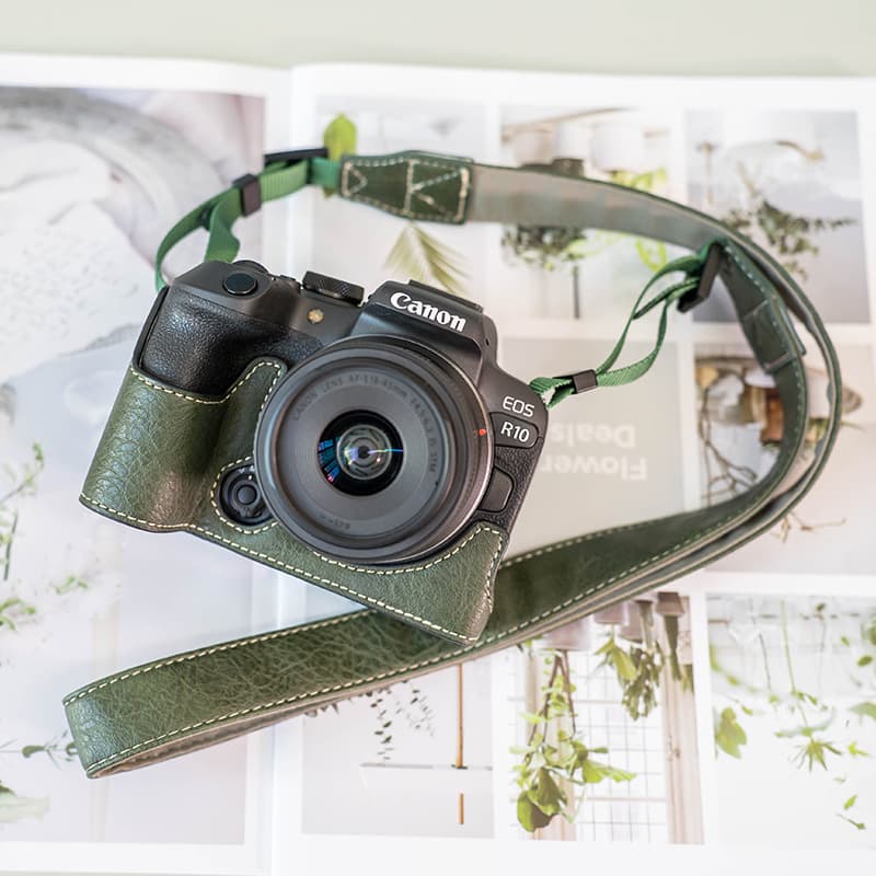 Canon R10 Protective Case R100 R50 Camera Bag RP R6 Mark II Leather Case R8 Base Cover R5 Protective Shell R7 Accessories