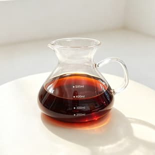 Pour Over Coffee Kettle Set, Large Belly Coffee Server, Heat-Resistant Glass with Scale, Coffee Drip Set