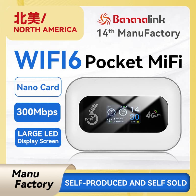 North American Version MIFI 4G LTE SIM Card Slot 3000mAh Battery Insert Card WiFi